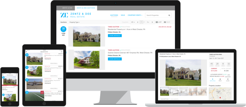 screenshot of Auction Mobility Auction Software